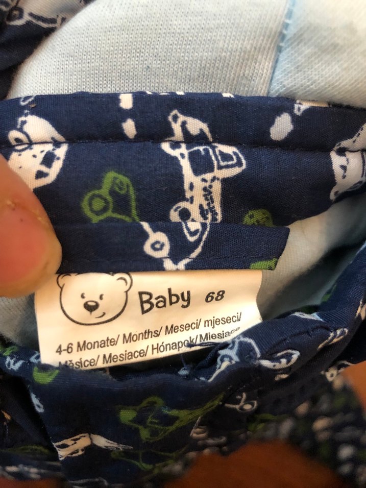 Kapüşonlu Mavi araba Baskılı Bebek kar Tulumu - Görsel 3