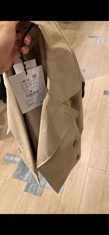 s Beden camel Renk Pull bear trençkot
