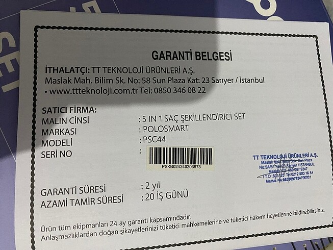 Beden Polosmart saç şekillendirici sıfır