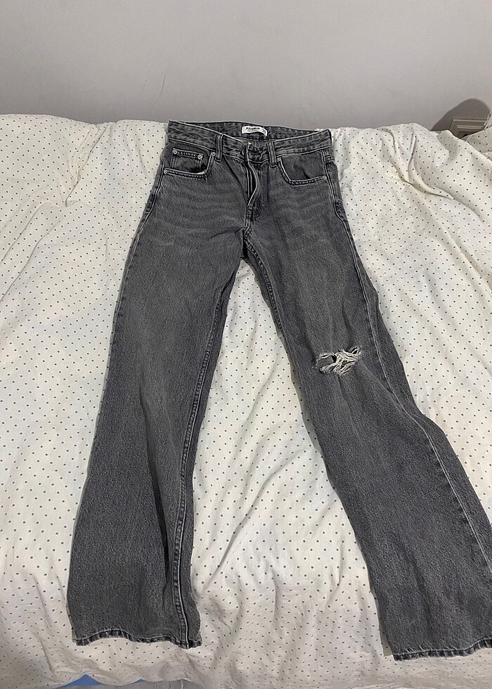Pull&bear gri jean - Görsel 2