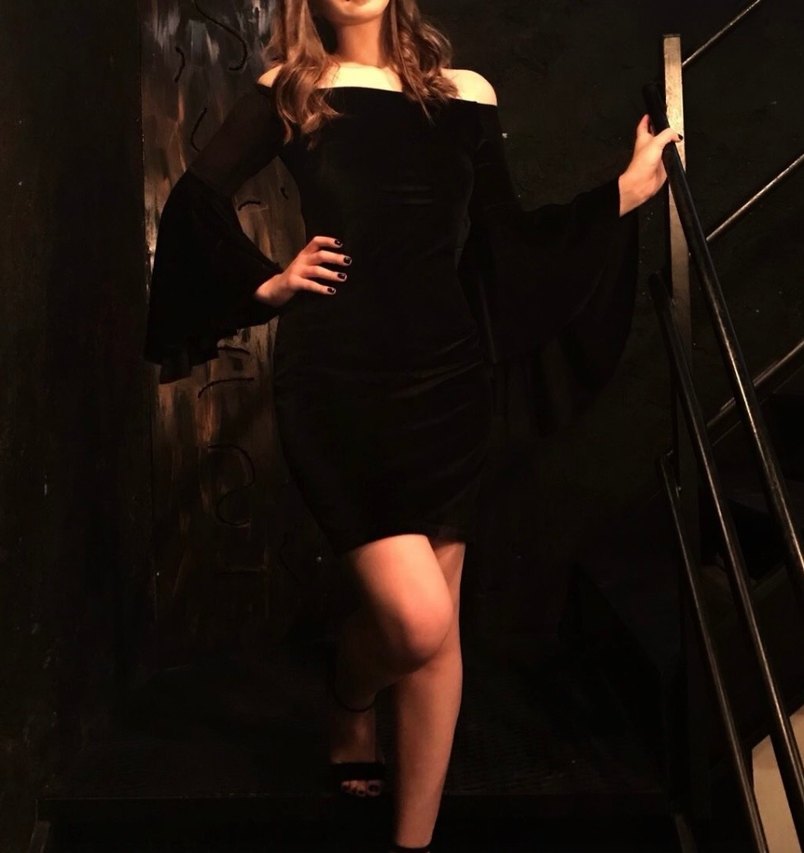 Siyah Süet Mini Elbise - Görsel 2