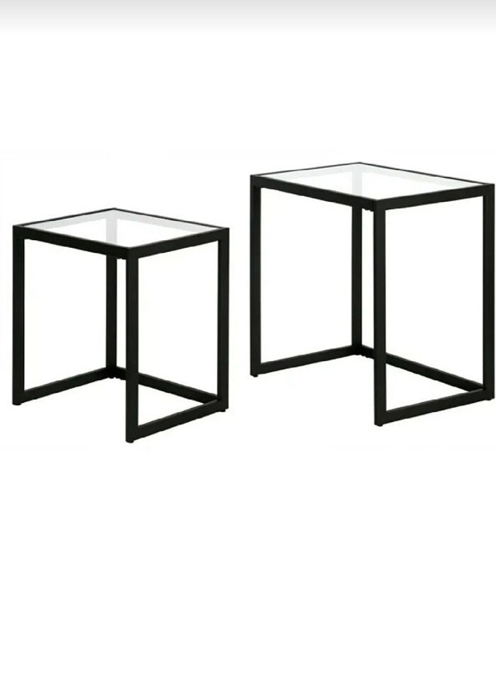 Cam İkili Zigon Sehpa - Görsel 4