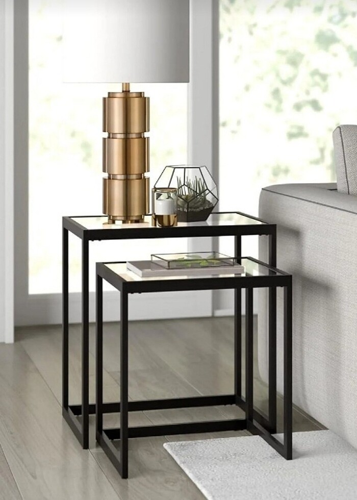 Cam İkili Zigon Sehpa - Görsel 5