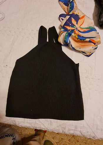 Siyah V Yakalı İnce Triko Kadın Kazak - Görsel 4