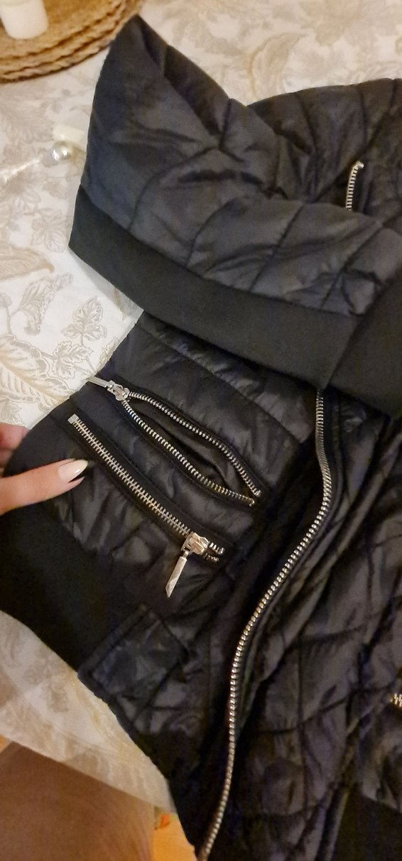 Siyah Kadın Biker Ceket - Görsel 2