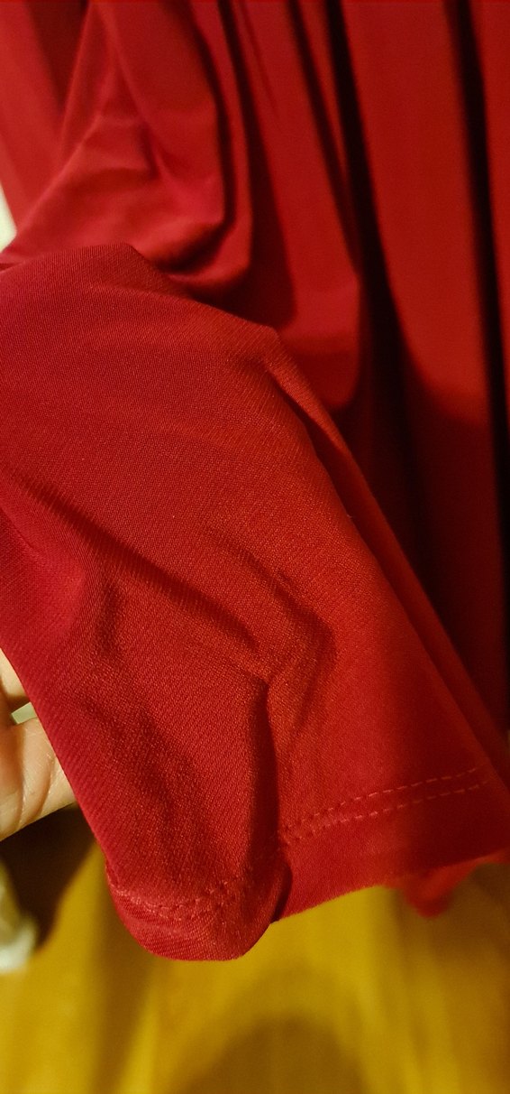 Kırmızı Vintage Midi Kadın Elbise - Görsel 4