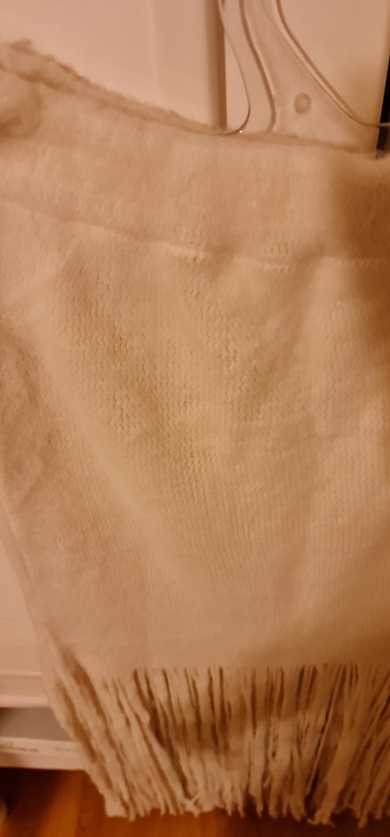 Örgü Beyaz Pamuklu Kadın Kazak - Görsel 5