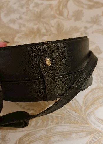 Leopar Desenli Bej Kürklü Kadın Çanta - Görsel 6