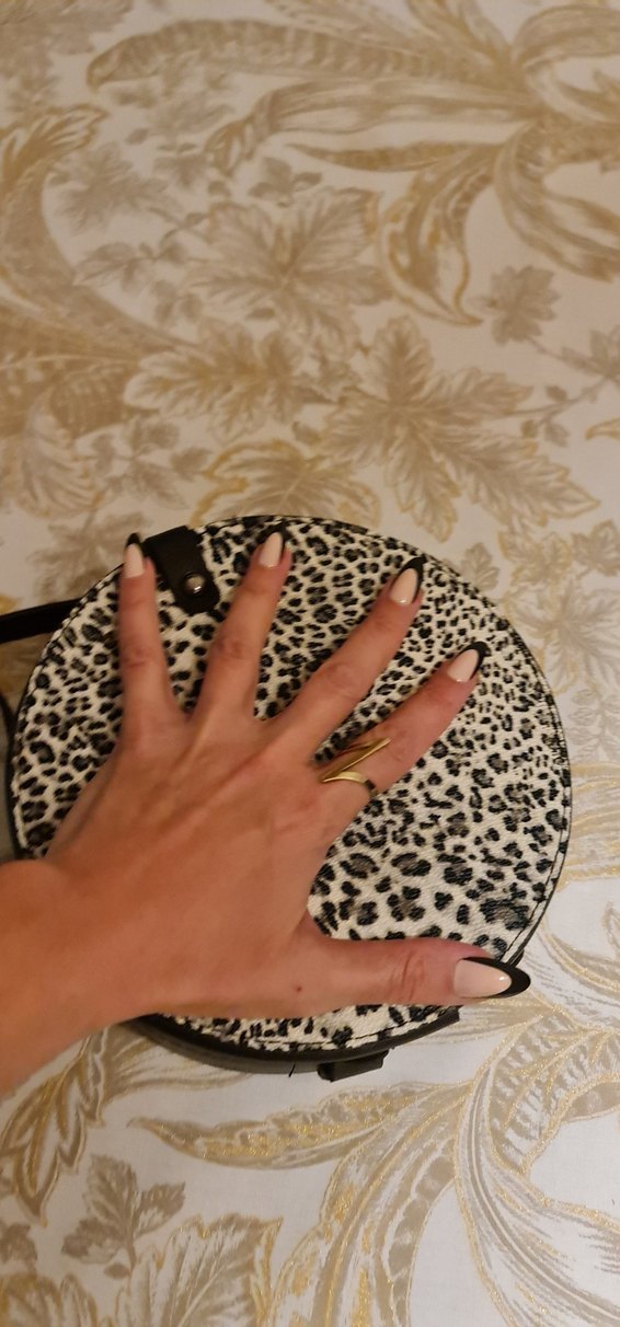 Leopar Desenli Bej Kürklü Kadın Çanta - Görsel 2