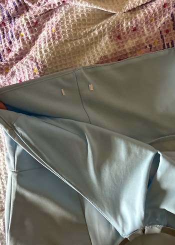 Bej Uzun Drapeli V Yaka Abiye Elbise - Görsel 3