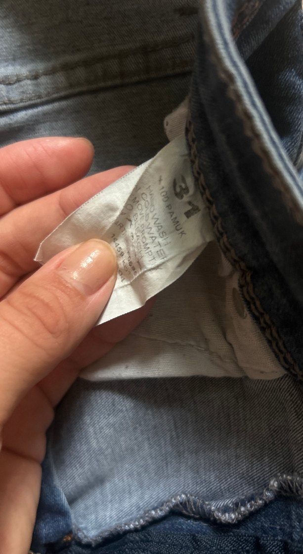 Lacivert Kadın Normal Boy Skinny Denim Pantolon - Görsel 3