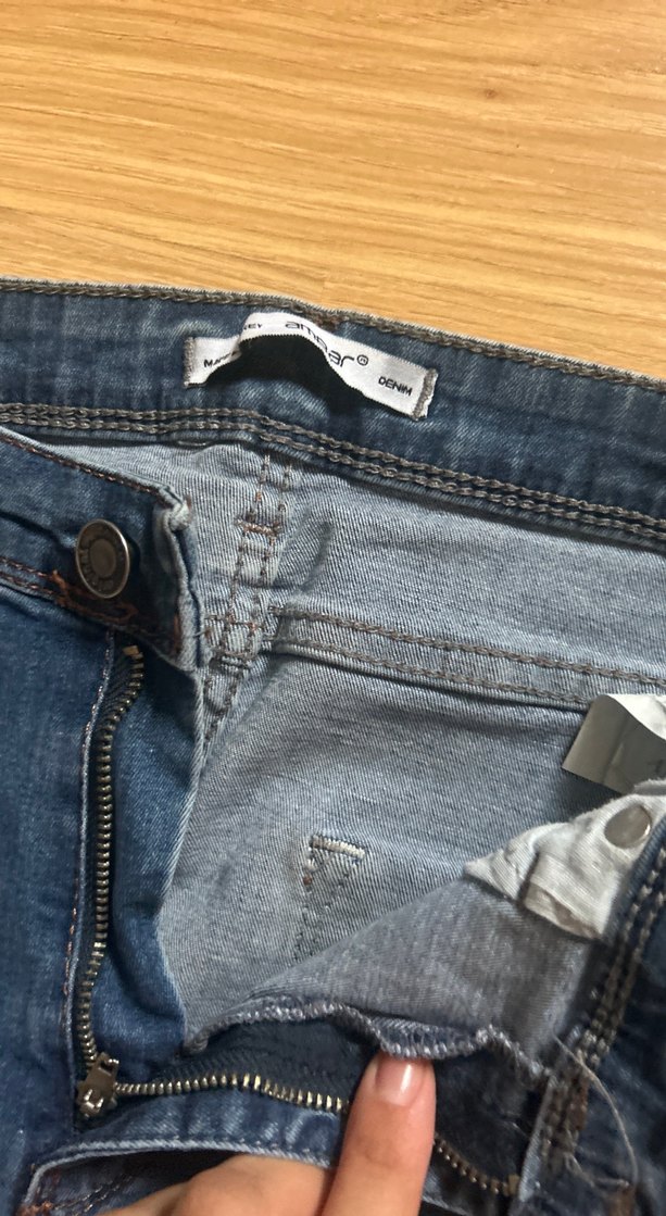 Lacivert Kadın Normal Boy Skinny Denim Pantolon - Görsel 2