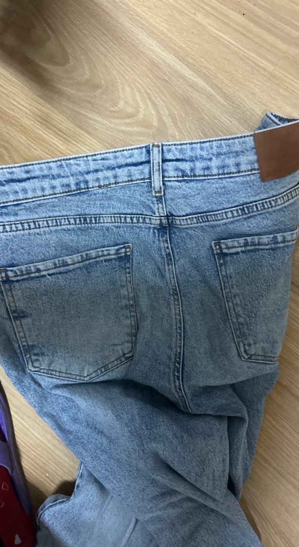 Mavi Pastel Renk Erkek Midi Boy Denim Jean - Görsel 3