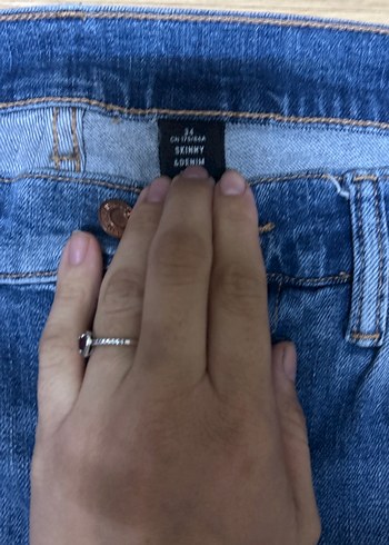 Erkek Mavi Yırtık Detaylı Normal Boy Denim Jean - Görsel 2