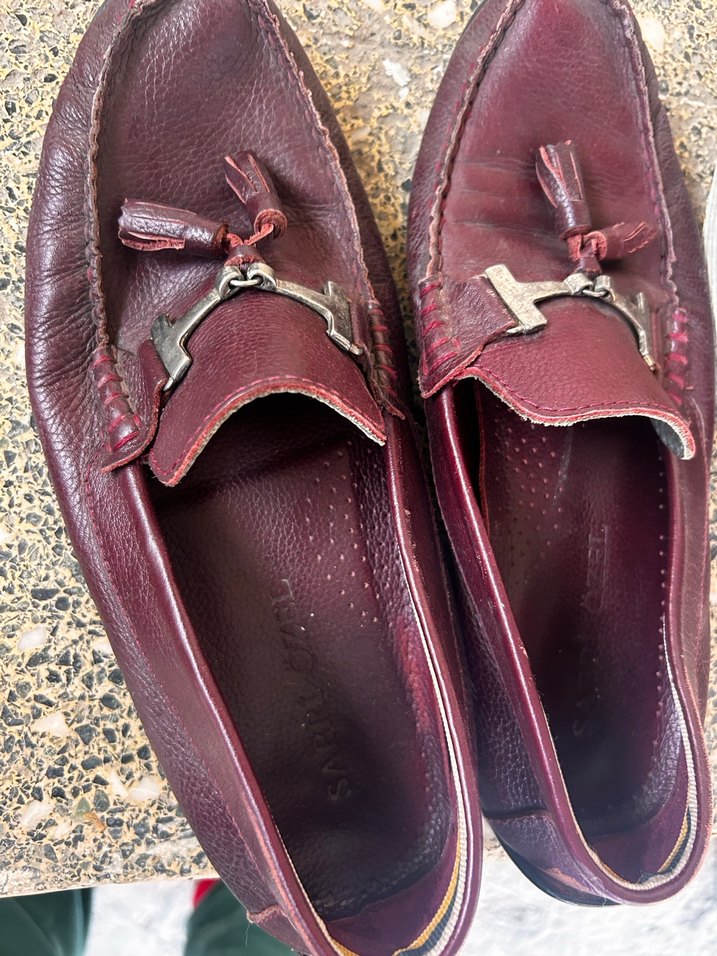 Klasik Bordo Deri Tokalı Erkek Ayakkabı - Görsel 2