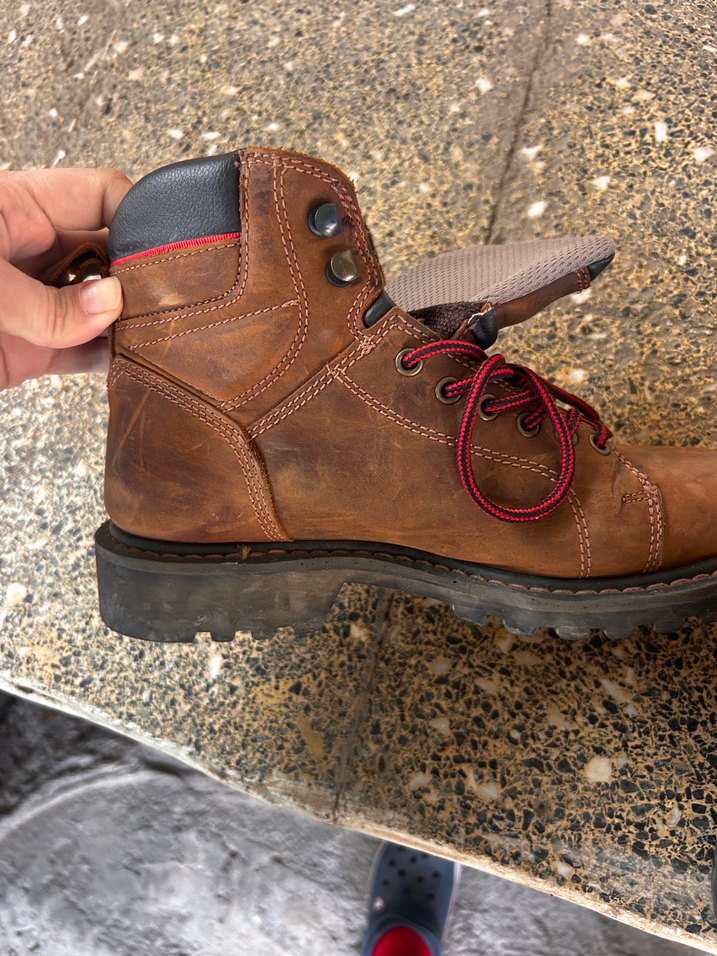 Kahverengi Deri Kadın Botları Tokalı - Görsel 3