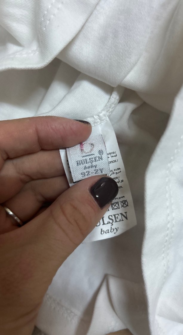 Kız Çocuk Beyaz Dantel Nakışlı Elbise - Görsel 2