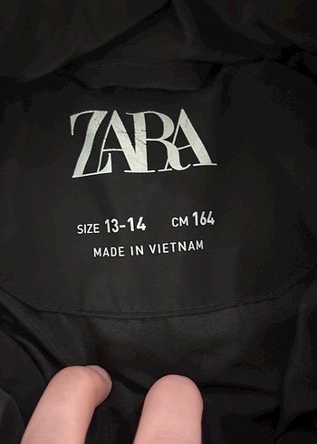 Düğmeli Siyah Kadın Ceket Midi Boy Zara - Görsel 2