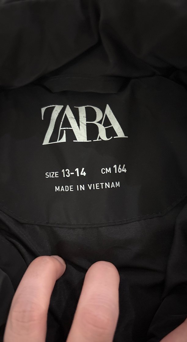 Düğmeli Siyah Kadın Ceket Midi Boy Zara - Görsel 2