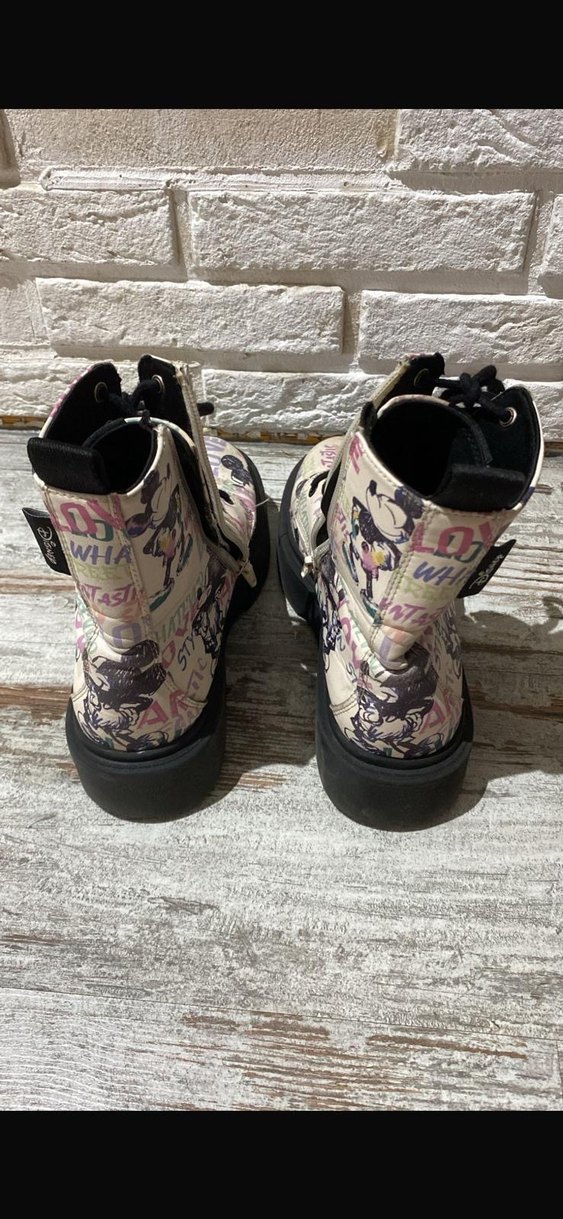 Pastel Renkli disney mini mouse baskılı Kadın Bot - Görsel 2