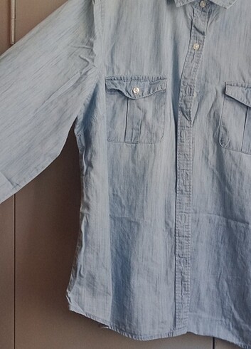 LC Waikiki Lc Waikiki yazlık ince kot renginde gömlek