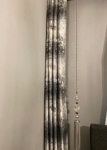 Gri Batik Modern Perde - Görsel 4