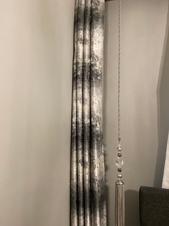 Gri Batik Modern Perde - Görsel 4