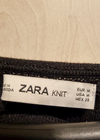 Zara Siyah Örgü Kadın Triko