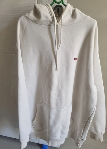 Levis Ekru Kapusonlu Sweatshirt