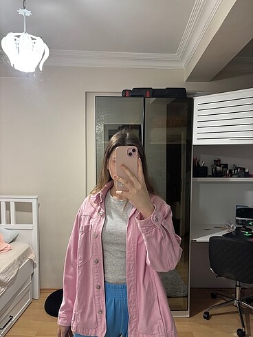 Zara Zara Oversize Pembe Kot Ceket