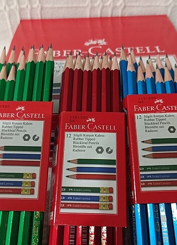 Faber Castell silgili 12 adet kurşun kalem