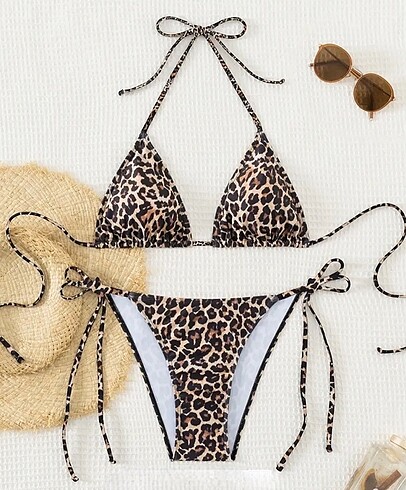 LEOPAR DESEN BİKİNİ TAKIMI