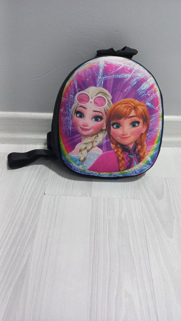 Renkli Frozen Elsa Anna Çocuk Sırt Çantası - Görsel 2