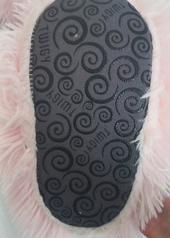 Twigy pembe Peluş Terlik panduf - Görsel 3
