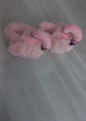 Twigy pembe Peluş Terlik panduf - Görsel 2