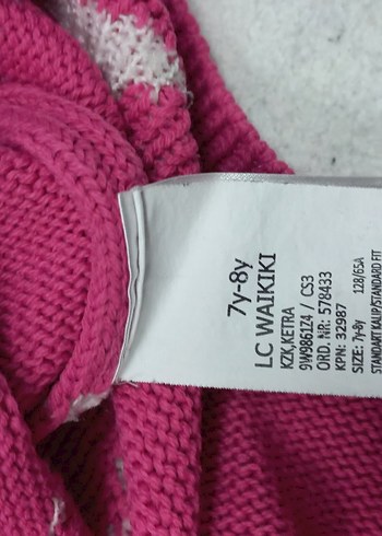 Kız Çocuk Pembe Triko Unicorn kazak - Görsel 3