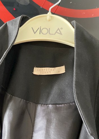 Siyah Kısa Kesim Kadın Blazer Ceket - Görsel 7