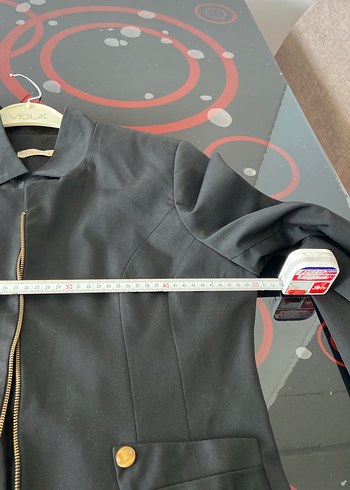 Siyah Kısa Kesim Kadın Blazer Ceket - Görsel 9