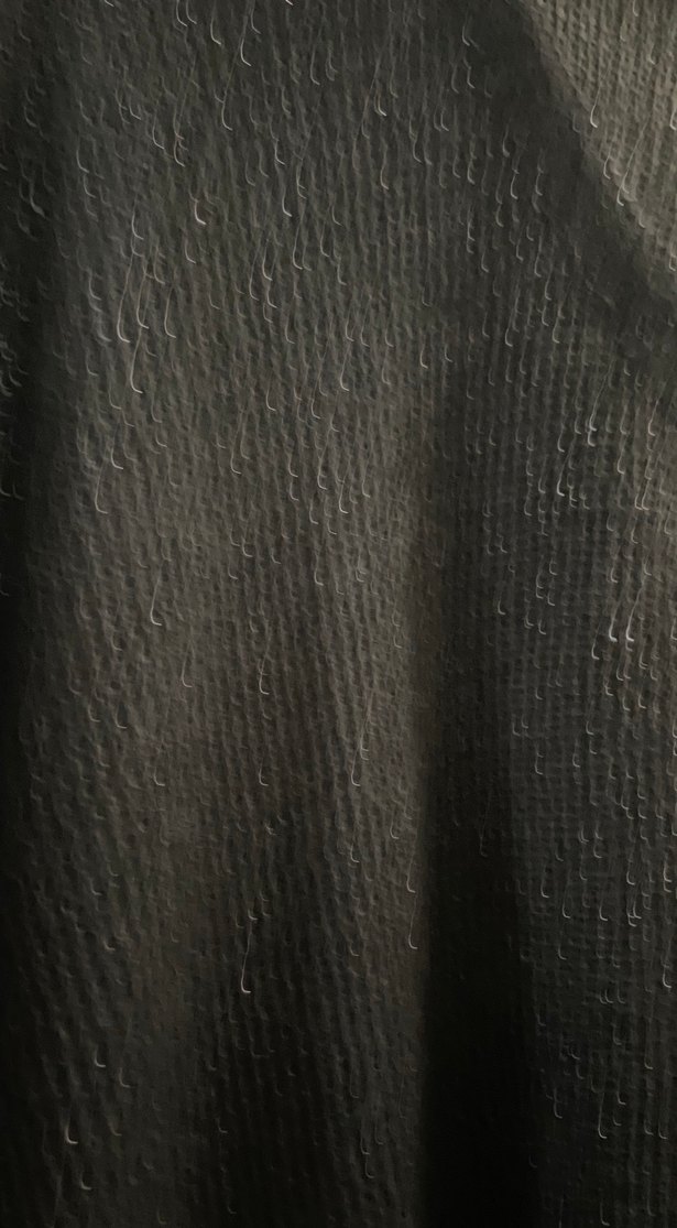 Siyah Örgü siyah simli Kadın Midi Hırka - Görsel 2