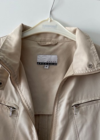 Bej çift Fermuarlı Kadın Ceket - Görsel 2