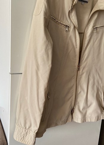 Bej çift Fermuarlı Kadın Ceket - Görsel 5