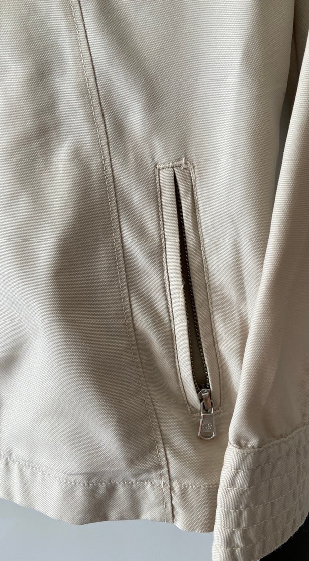 Bej çift Fermuarlı Kadın Ceket - Görsel 4