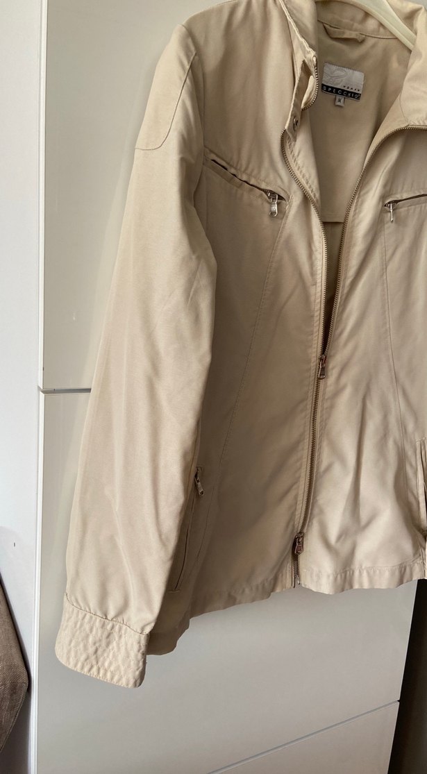 Bej çift Fermuarlı Kadın Ceket - Görsel 5