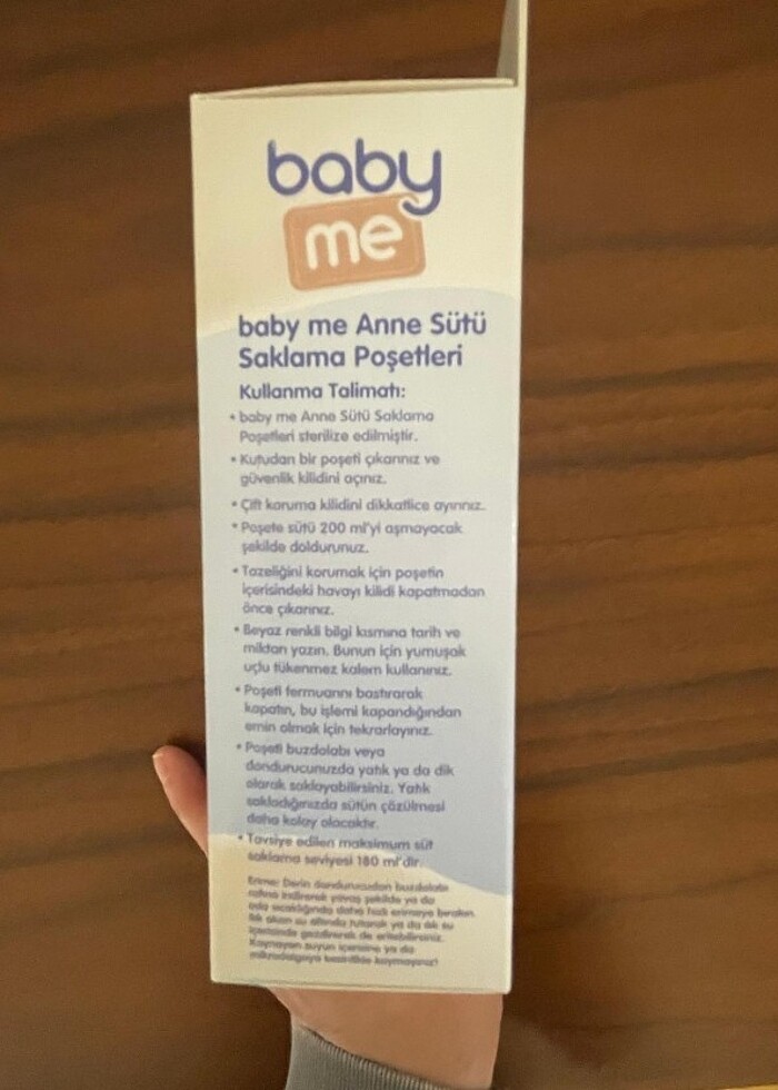 Baby me anne sütü saklama poşeti  - Görsel 2