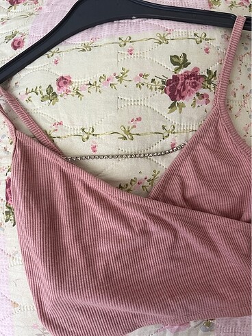 Trendyol & Milla önü taşlı crop