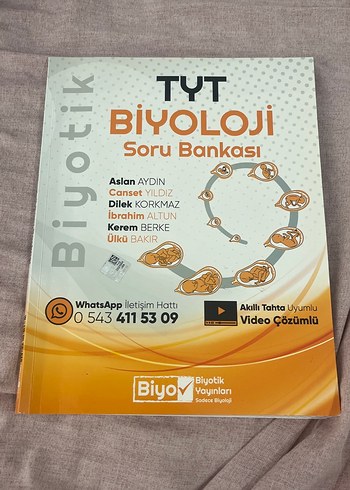 TYT Biyoloji Soru Bankası - Video Çözümlü