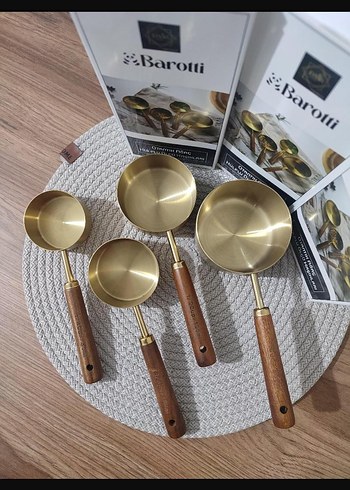 Barotti Altın Renkli Ölçü Kaşıkları Seti