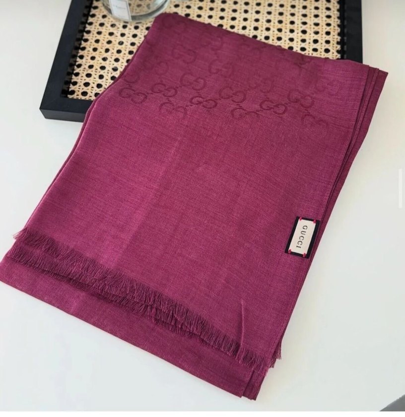 Siyah İpek  Kadın Şal - Görsel 3