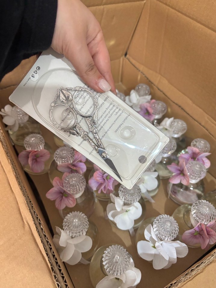 Çiçekli Cam Parfüm Şişeleri - Görsel 5