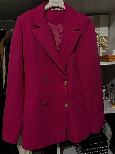 Pembe blazer - Görsel 7
